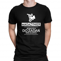 Magazynier - jednostka do zadań specjalnych - męska koszulka na prezent