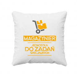 Magazynier - jednostka do zadań specjalnych - poduszka na prezent