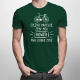  Ciężko pracuję, żeby mój rower miał dobre życie - męska koszulka na prezent