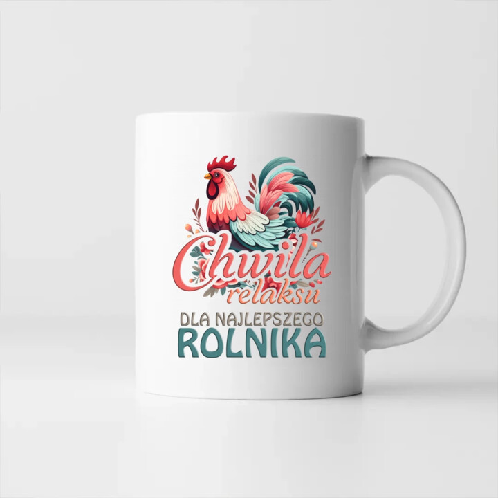 Chwila relaksu dla najlepszego rolnika - kubek na prezent