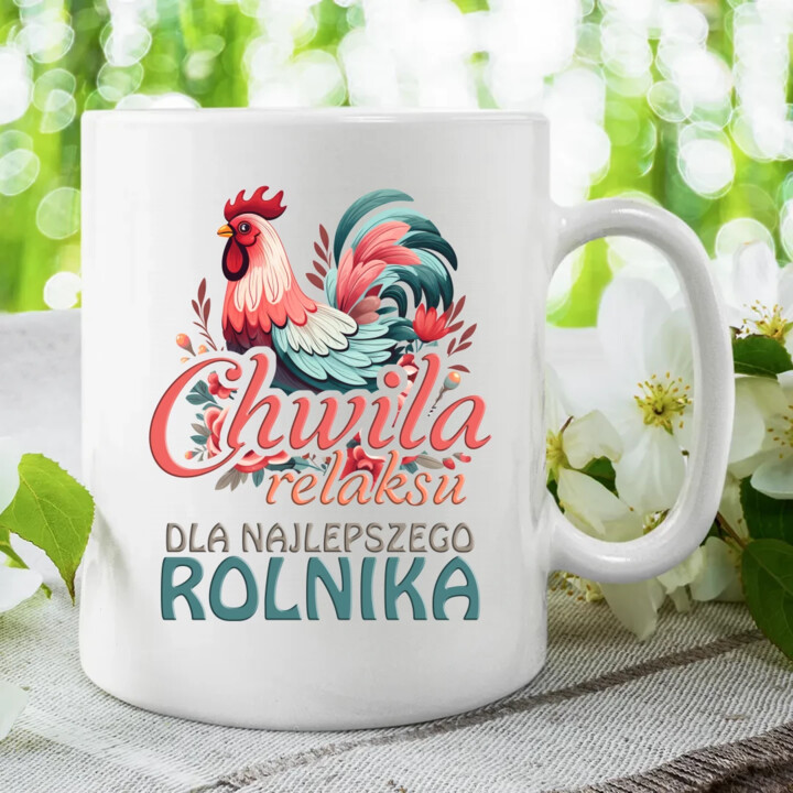 Chwila relaksu dla najlepszego rolnika - kubek na prezent