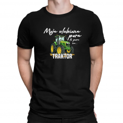 Moja ulubiona pora: to pora na traktor - męska koszulka na prezent
