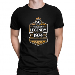 50 lat - Narodziny Legendy 1974 - męska koszulka na prezent