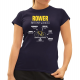 Rower anatomia wolności - damska koszulka na prezent
