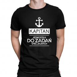 Kapitan - jednostka do zadań specjalnych - męska koszulka na prezent