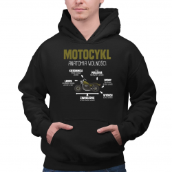 Motocykl - anatomia wolności - męska bluza na prezent