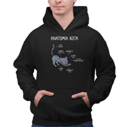 Anatomia kota  - męska bluza na prezent