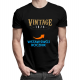 Vintage z Twoim rocznikiem - męska koszulka z nadrukiem