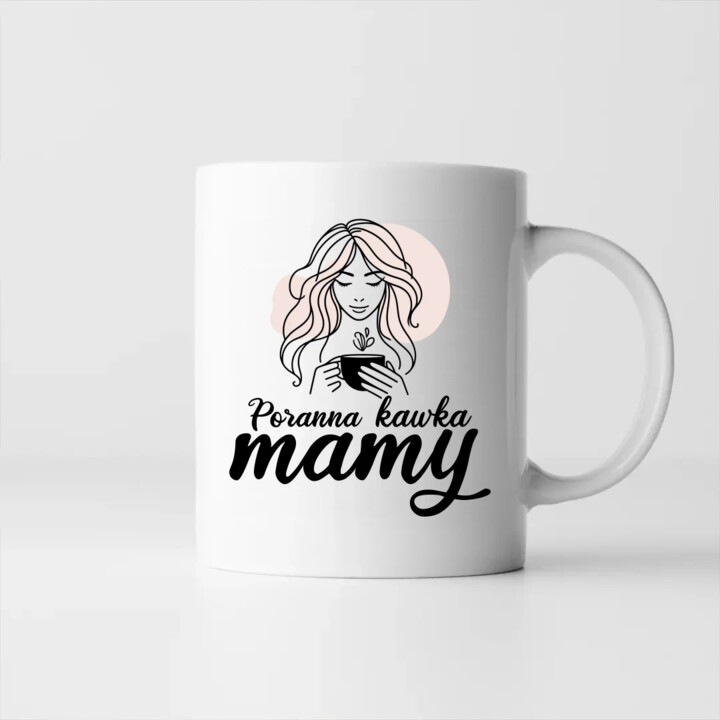 Poranna kawka mamy - kubek na prezent