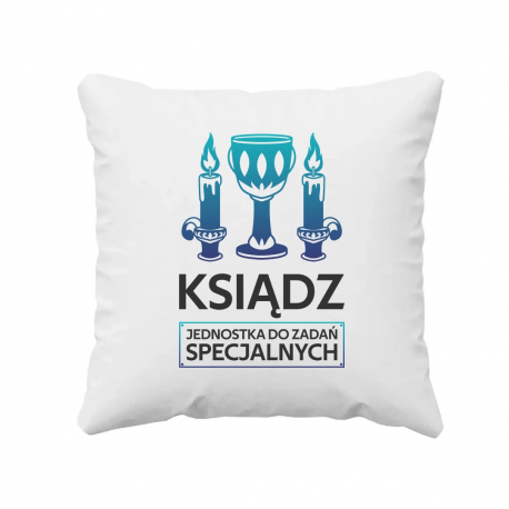 Ksiądz - jednostka do zadań specjalnych - poduszka na prezent