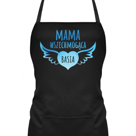 Mama wszechmogąca (imię) - fartuch na prezent - produkt personalizowany