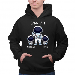 Gang taty - dwójka dzieci - męska bluza na prezent - produkt personalizowany