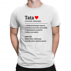 Tata - definicja słownikowa - męska koszulka na prezent