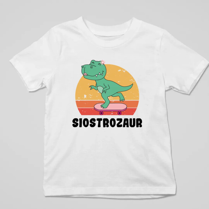 Siostrozaur - dziecięca koszulka na prezent