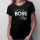 Mom Boss Wife - damska koszulka z nadrukiem