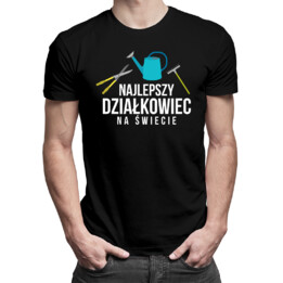Najlepszy działkowiec na świecie - męska koszulka z nadrukiem