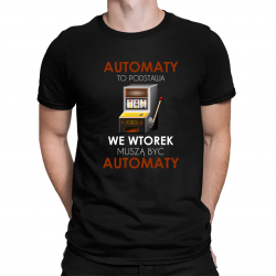 Automaty to podstawa - męska koszulka na prezent