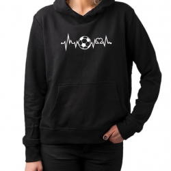 EKG Piłka nożna - damska bluza na prezent