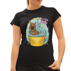 Capybirthday - damska koszulka na prezent