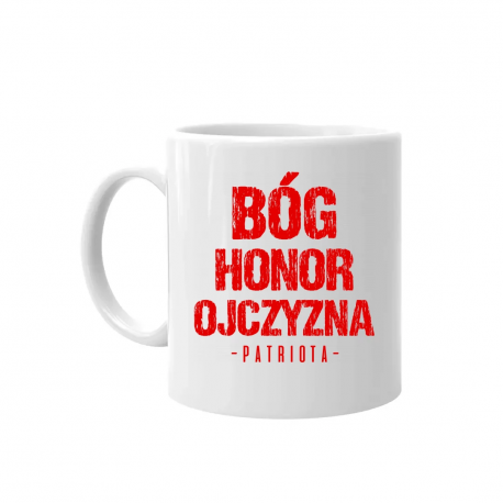 Bóg, honor, ojczyzna - kubek na prezent