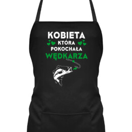 Kobieta, która pokochała wędkarza  - fartuch na prezent