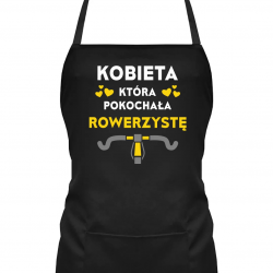 Kobieta, która pokochała rowerzystę - fartuch na prezent