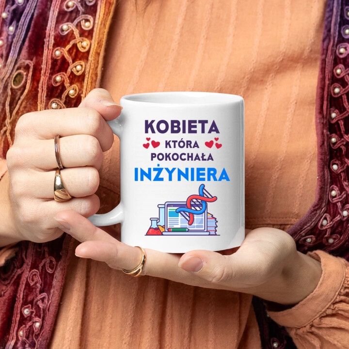 Kobieta, która pokochała inżyniera - kubek na prezent