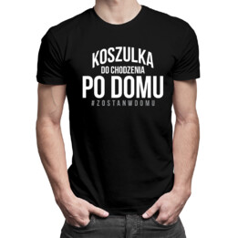 Koszulka do chodzenia po domu - męska koszulka z nadrukiem