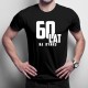 60 lat na rynku - męska koszulka z nadrukiem