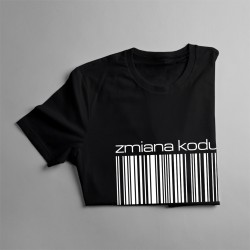 Zmiana kodu na "6" z przodu - męska koszulka z nadrukiem
