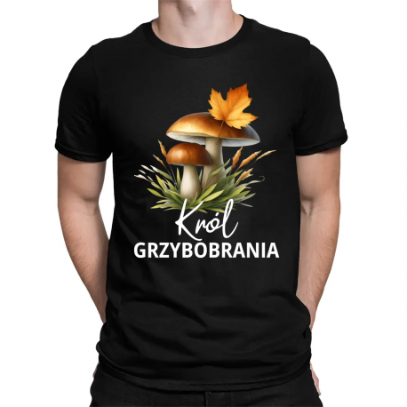 Król grzybobrania - męska koszulka na prezent