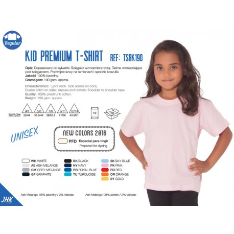 Koszulka dziecięca premium 190