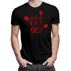 Kiss me Fat Boy - męska koszulka z nadrukiem