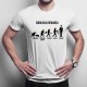 Ewolucja dekarza - męska koszulka z nadrukiem