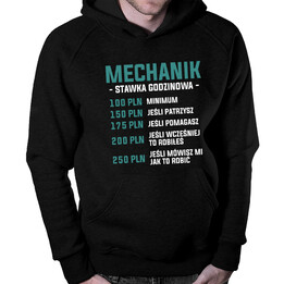Mechanik - stawka godzinowa - męska bluza z nadrukiem