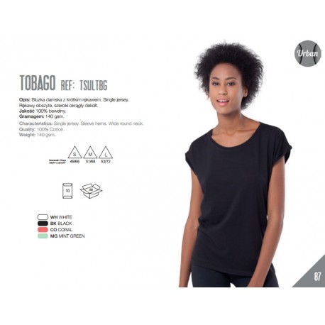 Koszulka damska z szerszym dekoltem Tobago
