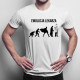 Ewolucja lekarza - męska koszulka z nadrukiem