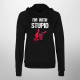 I'm with stupid - damska bluza na prezent dla fanów deadpool