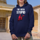 I'm with stupid - damska bluza na prezent dla fanów deadpool