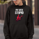 I'm with stupid - męska bluza na prezent dla fanów deadpool