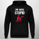 I'm with stupid - męska bluza na prezent dla fanów deadpool