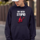 I'm with stupid - męska bluza na prezent dla fanów deadpool