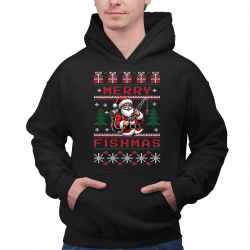 Merry Fishmas - męska bluza na prezent