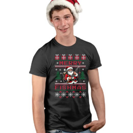 Merry Fishmas - męska koszulka na prezent