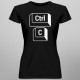 Ctrl + C - dla mamy - damska koszulka z nadrukiem