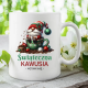 Świąteczna kawusia (imię) - kubek na prezent - produkt personalizowany