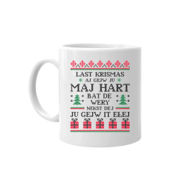 Last krismas aj gejw ju maj hart - kubek na prezent