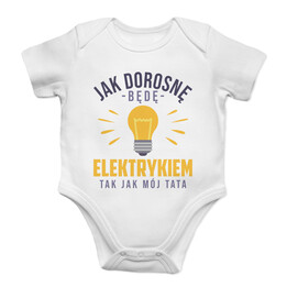 Jak dorosnę będę lekarzem - body dziecięce z nadrukiem