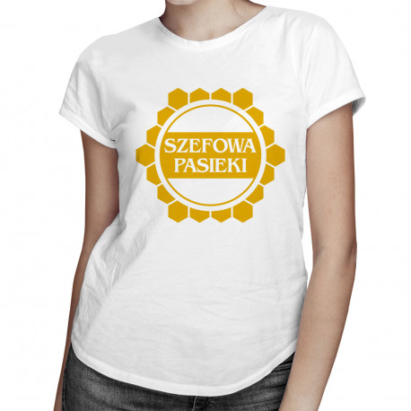 Szefowa pasieki - damska koszulka z nadrukiem