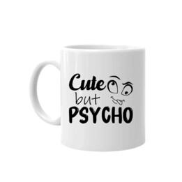 Cute but psycho - kubek na prezent